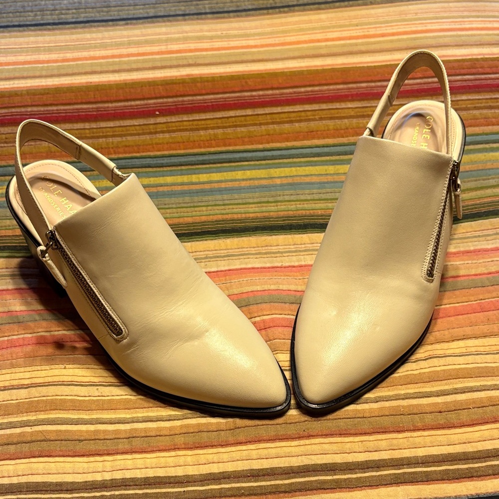 Off White Cole Haan Sling Backs.